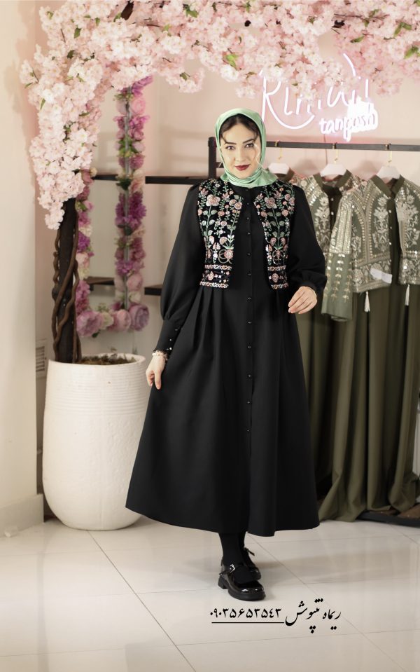 پیراهن جلیقه نازدار✨🌻 - Image 3